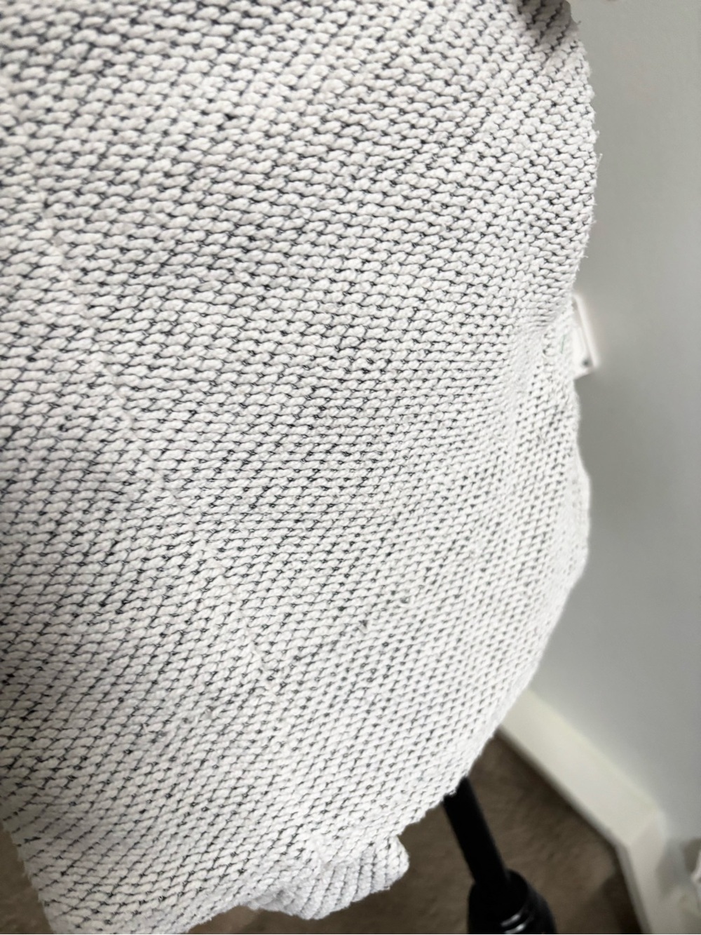 OAK + FORT Textured Open-Front Cardigan Light Gray - Picture 5 of 16